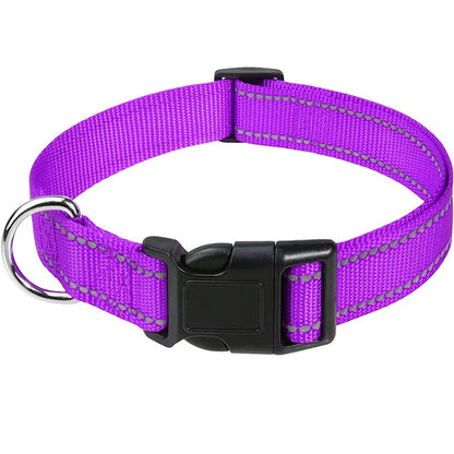 10 Colors Pet Dog Collar Nylon Neck Collar for Small Mdium