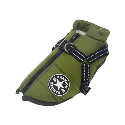 Winter Dog Clothes for Small Dogs Warm Fleece Large Dog Jacket