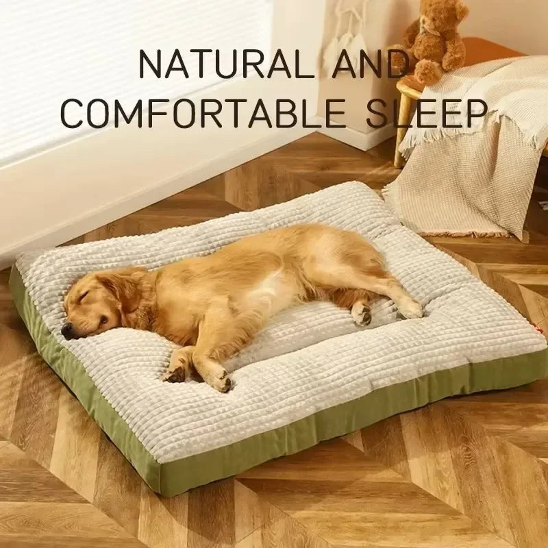Big Dog Mat Corduroy Pad for Medium Large Dogs Oversize Pet Sleeping Bed