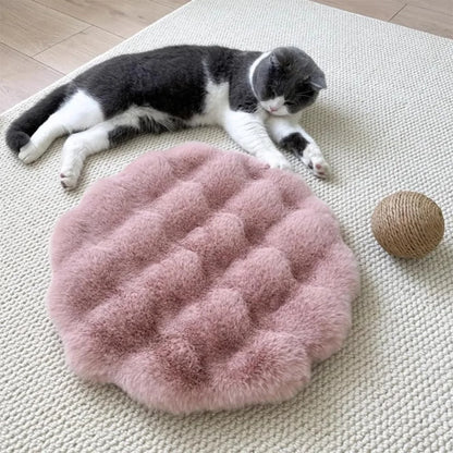 New Round Cat Mat Non-Slip Bottom Insulation Feature Round Pet Mat