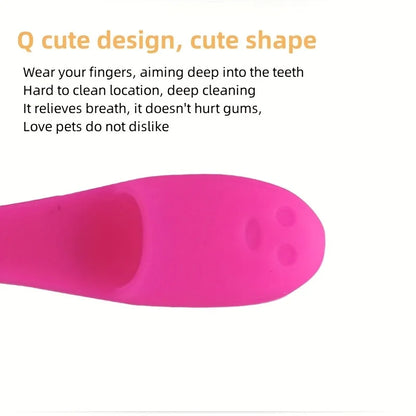 1pc Pet Silicone Finger Toothbrush Dog Toothbrush