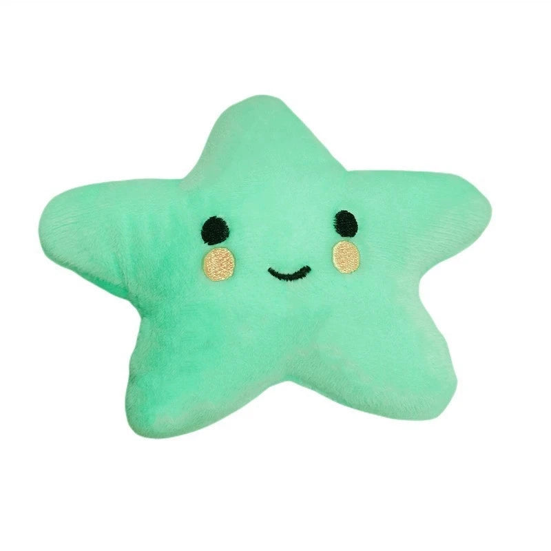 1pcs/pack Puppy Dog Plush Pentagram Squeaky