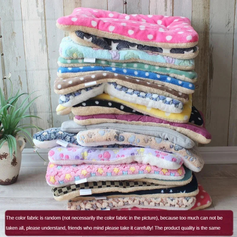 Double-sided Pet Mat Mats Short Plush Pet Sleeping Bed for Cats