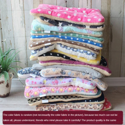 Double-sided Pet Mat Mats Short Plush Pet Sleeping Bed for Cats
