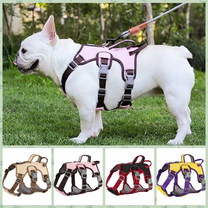 Adjustable Reflective Puppy Chest Strap Oxford Breathable Dog Harness