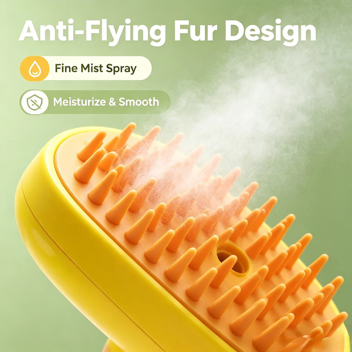 3 in 1 Pet Steam Brush Cat Dog Steamy Spray Massage