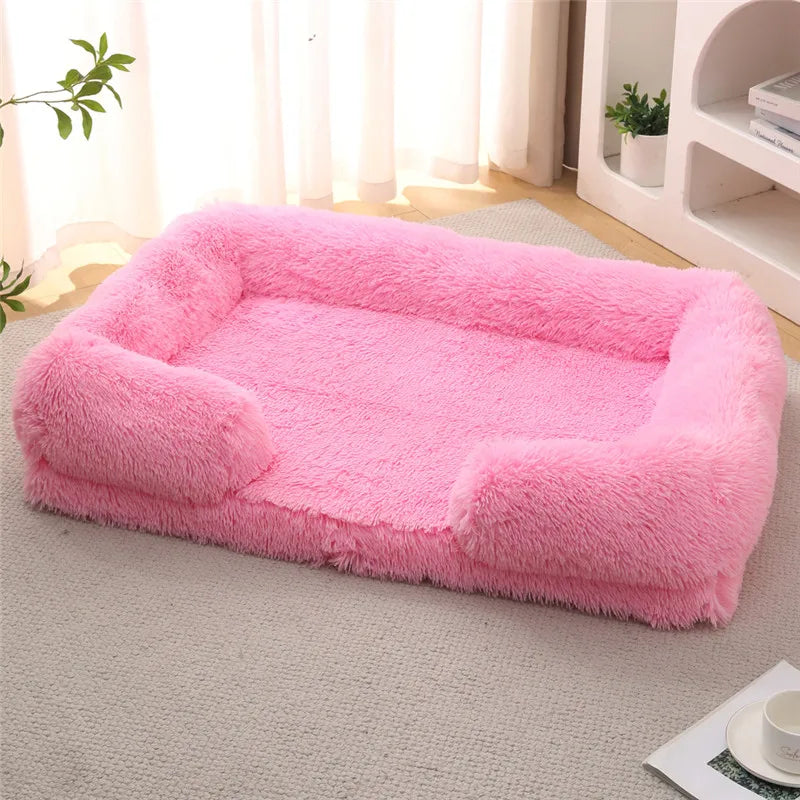 Luxury Winter Warm Large Dog Sofa Bed Dog Kneel Cat Mats House Cushion