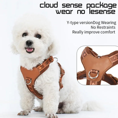 Pet Dog Harness with Durable Webbing  Anti-Deformation Alloy Ring