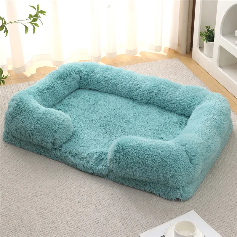 Luxury Winter Warm Large Dog Sofa Bed Dog Kneel Cat Mats House Cushion