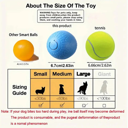 Smart Dog Toy Ball Automatic Interactive Pet Chew Toy
