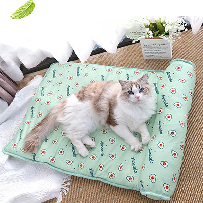 Summer Dog Cooling Mat Pet Ice Pads Breathable Blanket