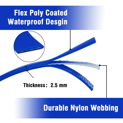 Dog Leash Waterproof Training Recall Long PVC Pet Leashes