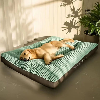 Big Dog Mat Corduroy Pad for Medium Large Dogs Oversize Pet Sleeping Bed