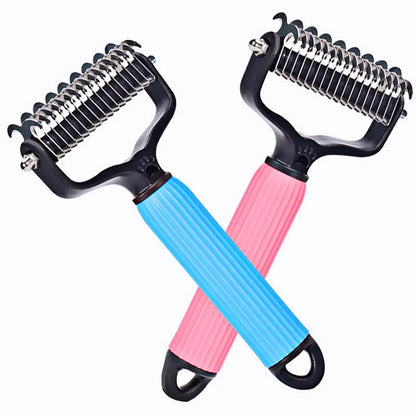 Dog Comb Knife Dogs Combs Double-sided Pet Hair Remover