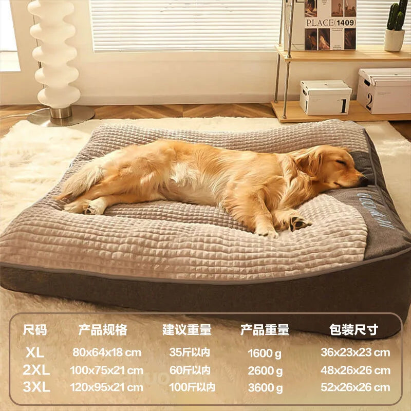 All-Season Large Breed Dog Bed, Removable Washable Pet Mat