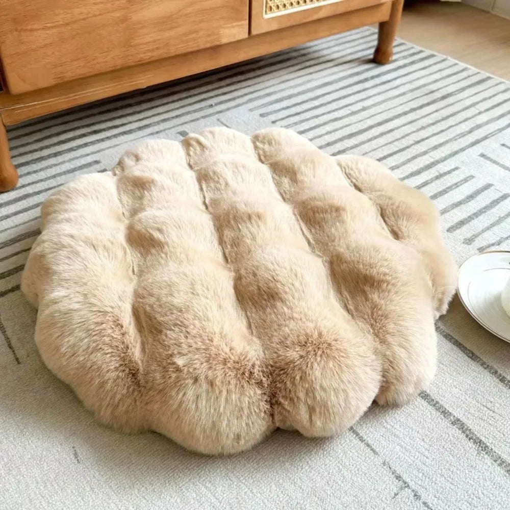 New Round Cat Mat Non-Slip Bottom Insulation Feature Round Pet Mat