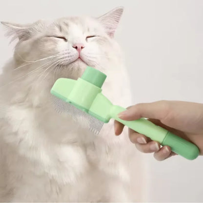 Self-Cleaning One-Button Dog Comb Pet Hair Remover