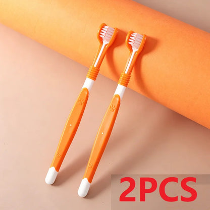 Dog Plastic Toothbrush Removing Tartar Cleaning Mouth Pet Care