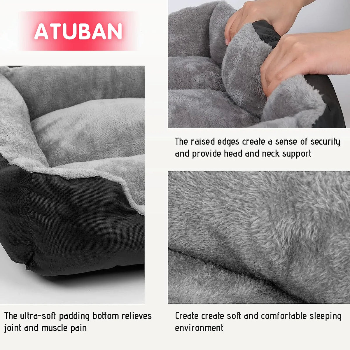 Soft Square Large Dog Sofa Elastic Dog House Cushion Winter