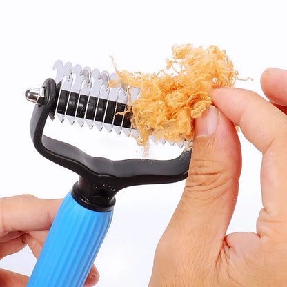 Dog Comb Knife Dogs Combs Double-sided Pet Hair Remover