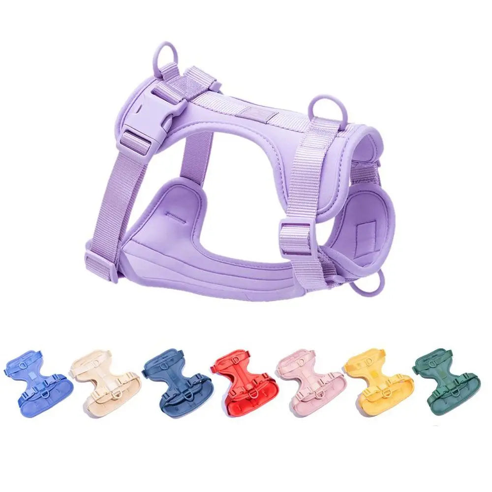 Fashion Candy Color Dog Harness Vest Reflective Breathable