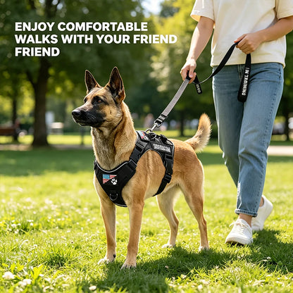 Reflective Dog Harness Vest Adjustable Soft Oxford Inner Mesh