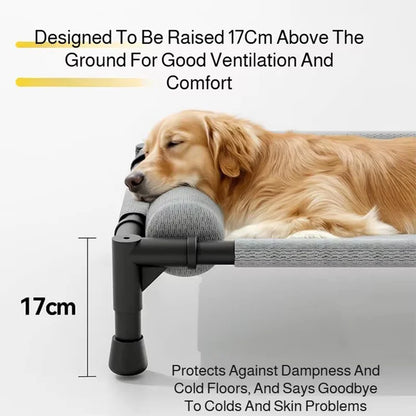 Elevated Cooling Mesh Dog Cot Breathable Moisture Resistant Bed