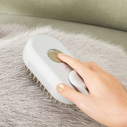 3 in 1 Pet Steam Brush Cat Dog Steamy Spray Massage