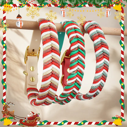 Durable Nylon Pet Dog Collar For Christmas Gifts