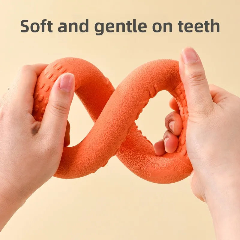 Bite-Resistant Soft Pull-Ring Frisbee Dog Training