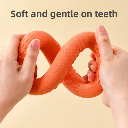 Bite-Resistant Soft Pull-Ring Frisbee Dog Training