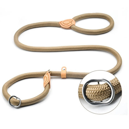 Dog Leash Slip Rope Lead Leash Heavy Duty Braided