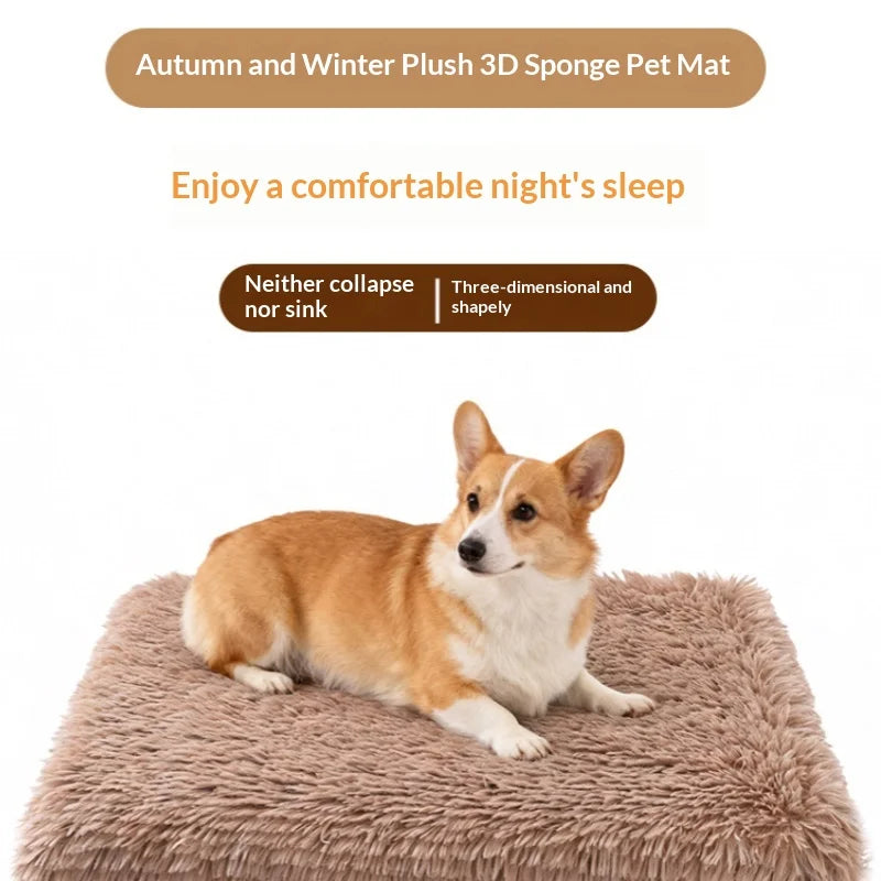 Dog Bed Super Soft Plush Cat Beds for Small Medium Large Dogs Removable