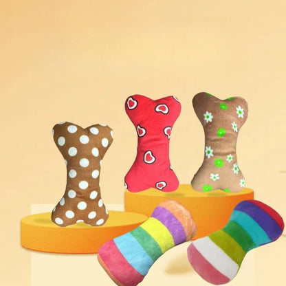 Dog Plush Toy Pet Squeaky Toy Dog Bite-Resistant Clean