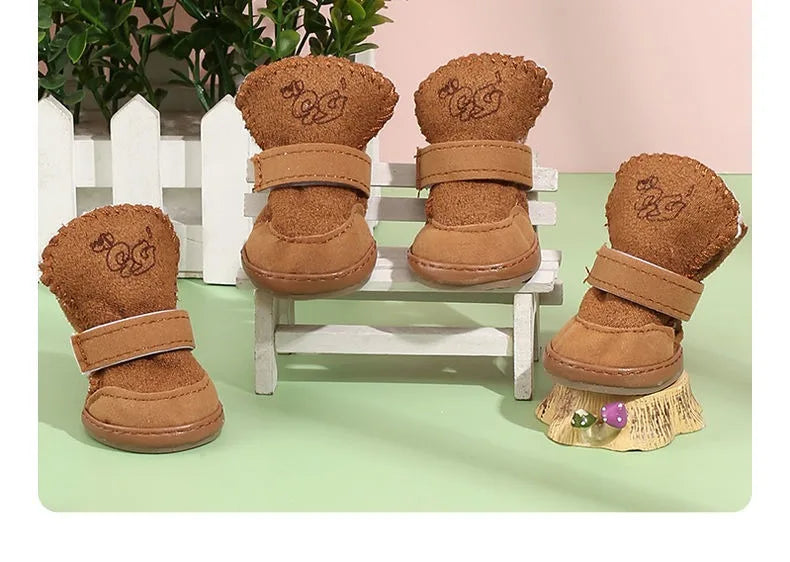 New Pet Snow Boots Cat Dog Plush Cotton Boots