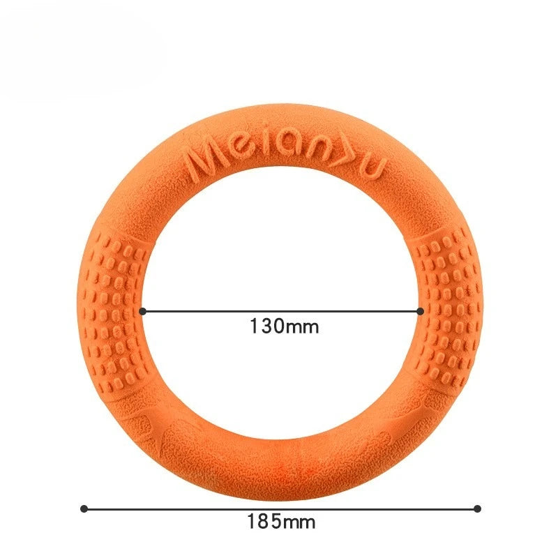Bite-Resistant Soft Pull-Ring Frisbee Dog Training