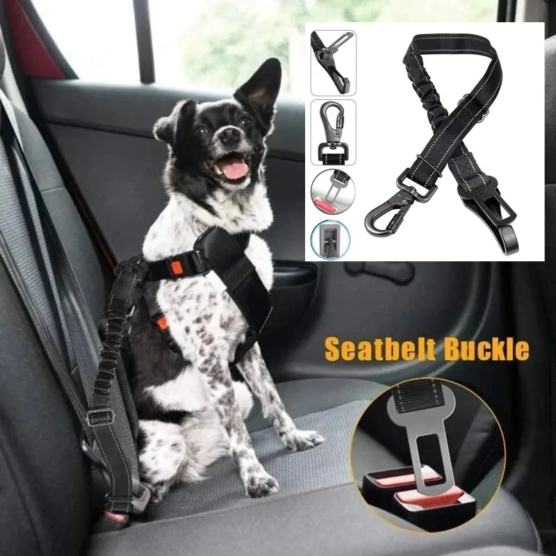 Adjustable Pet Dog Car Seat Belt Safety Leash Vehicle Belts