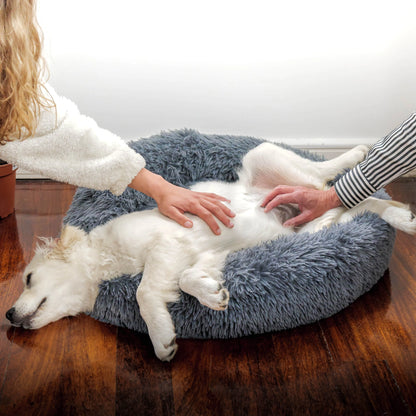 Super Soft Pet Dog Cat Bed Plush Full Size Washable Calm Bed