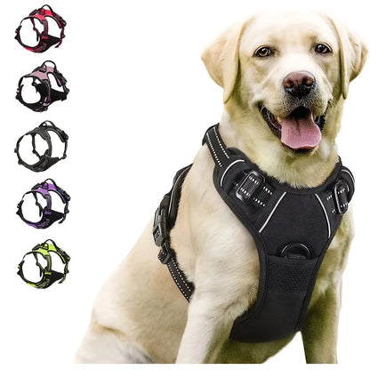 Reflective Easy Control Handle for Large Dog Walking