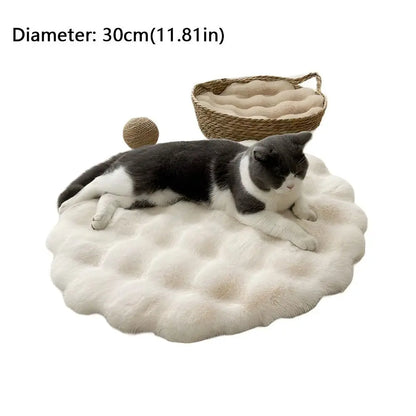 New Round Cat Mat Non-Slip Bottom Insulation Feature Round Pet Mat