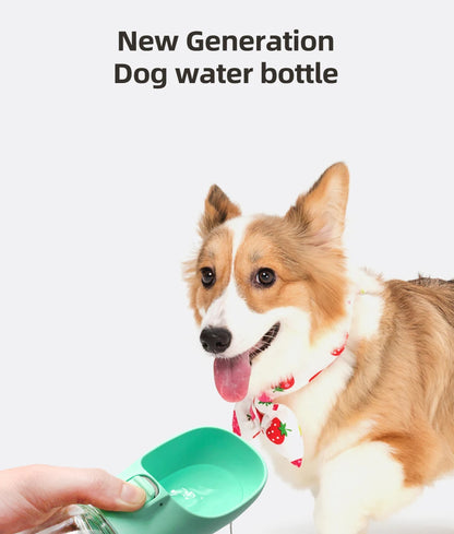 Dog Water Bottle For Pet Dogs Cats Water Feeder Bowls Outdoor