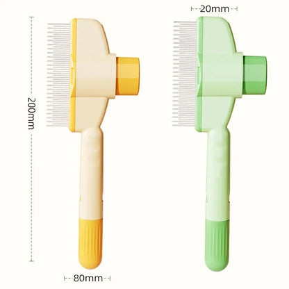 Dog Comb Pet Hair Remover One Button Dogs Brush