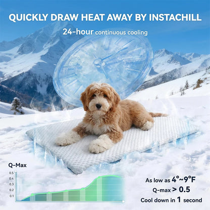 New Summer Ice Silk Cooling Pet Mat Thick Breathable Dog Bed Pad
