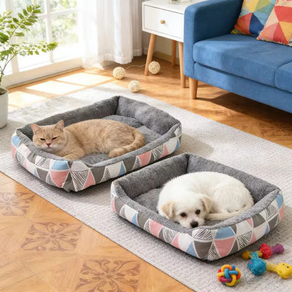 Four Season Universal Pet Bed Cute Dinosaur Print Washable