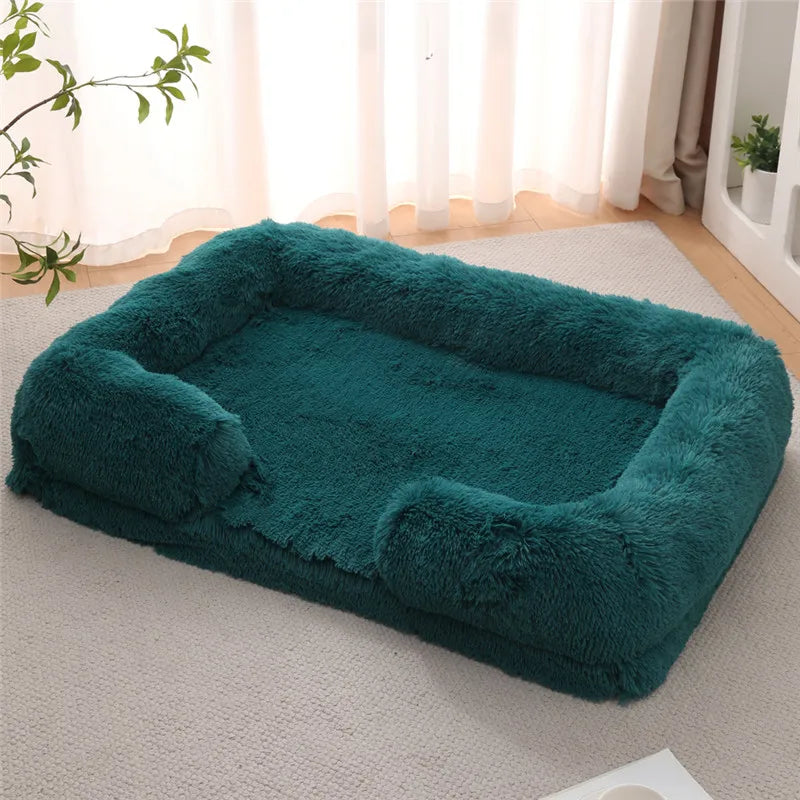 Luxury Winter Warm Large Dog Sofa Bed Dog Kneel Cat Mats House Cushion