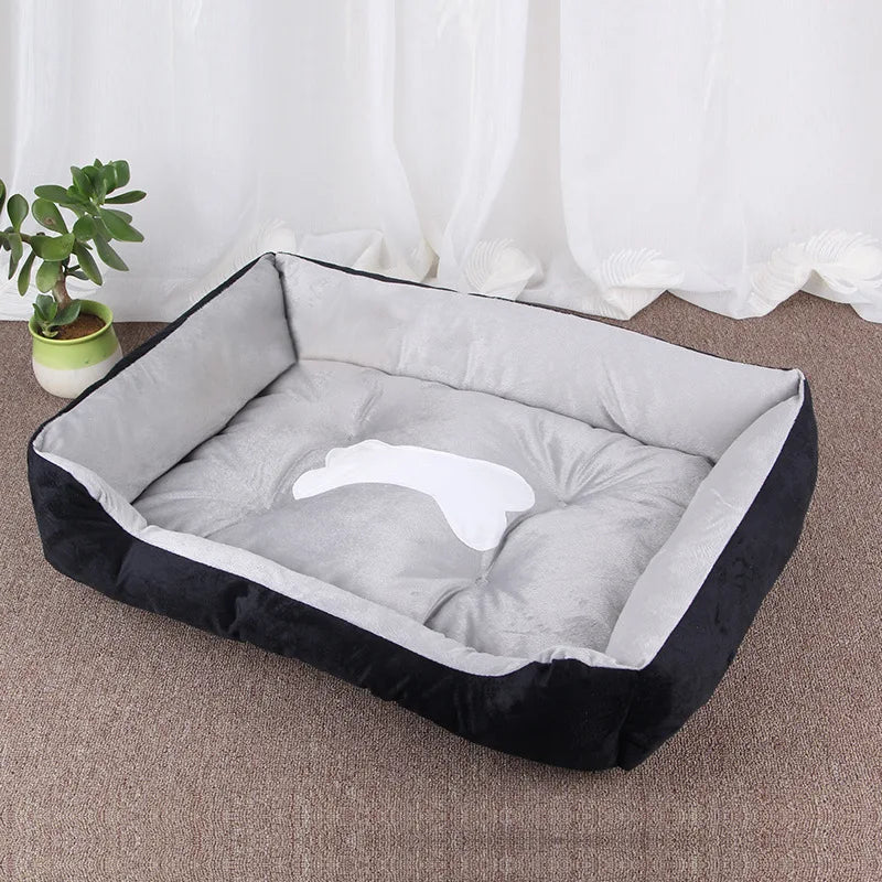 Soft Square Large Dog Sofa Elastic Dog House Cushion Winter