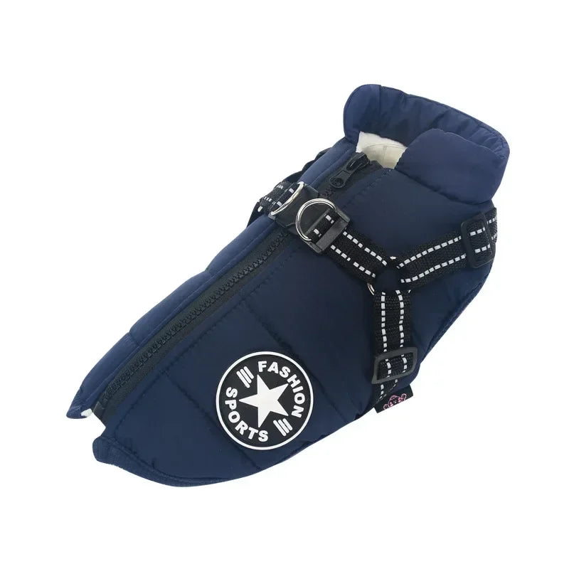Winter Dog Clothes for Small Dogs Warm Fleece Large Dog Jacket