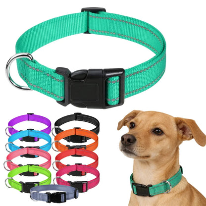10 Colors Pet Dog Collar Nylon Neck Collar for Small Mdium