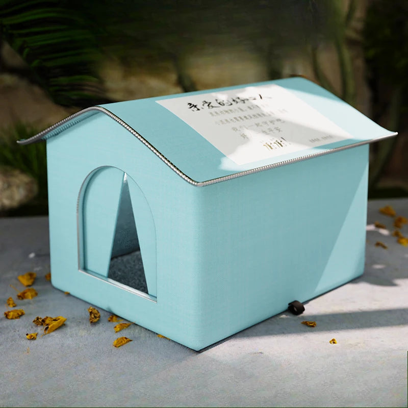 Stray Cat dog House Waterproof Outdoor Winter Warm Pet Cave Sleeping Beds