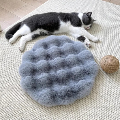 New Round Cat Mat Non-Slip Bottom Insulation Feature Round Pet Mat